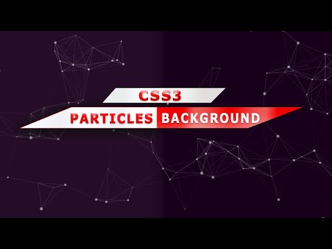 How to add Particles in web page background