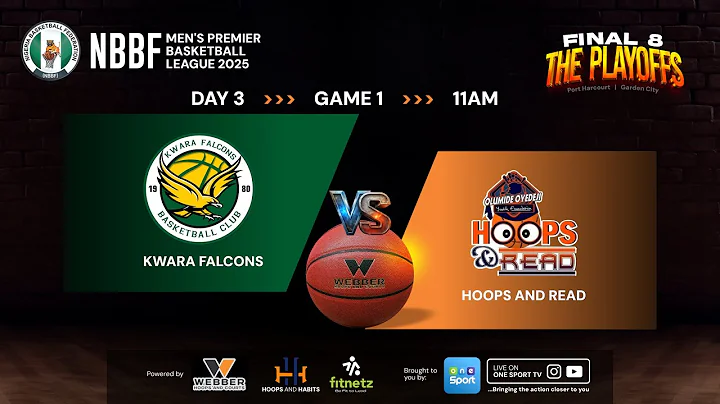 KWARA FALCONS vs HOOPS N READ | GAME 9 | NBBF 2025 PREMIER BASKETBALL LEAGUE  FINAL 8 | FULL GAME