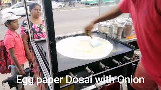 Paper Dosai Sri Lanka ?? | පේපර් තෝස ශ්‍රී ලංකා? Road කඩේ paperdosa srilanka streetfood onion