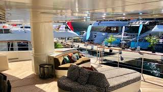 Our Visit of the Largest Crewed Luxury Yacht Charter Catamaran in the World:  Hemisphere