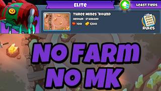 BTD6 Elite Bloonarius Boss Tutorial || No Monkey Knowledge || Three Mines Round