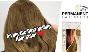 Trying the new BEST SELLING Merry Sun Permanent Hair Color.