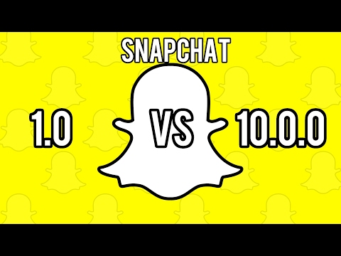 Snapchat version 1.0 vs 10.0.0! What a change!