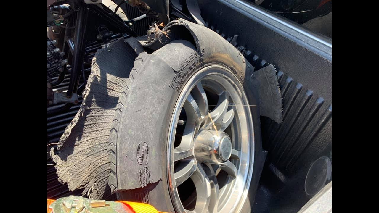 travel trailer tires blow out