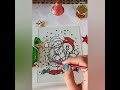 How to draw Santa on glass #santa #santaclaus #shorts #newyear2024 #christmas #viral #glasspainting
