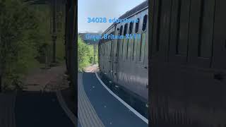 My 1st and 2nd West Country class on the mainline!,34028 doing Great Britain XVIII and 34067 WCRC!!!