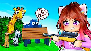 ¡NOS CONVERTIMOS EN ANIMALES! 🐍 CAZADOR vs ANIMALES en el ZOOLÓGICO de ROBLOX