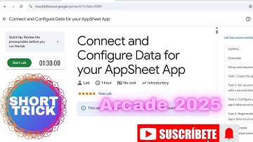 Connect and Configure Data for your AppSheet App #arcade #swags #googlecloud #trending #subscribe