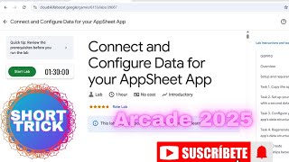 Connect and Configure Data for your AppSheet App #arcade #swags #googlecloud #trending #subscribe screenshot 3