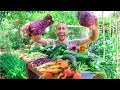 Incredible Backyard Gardening Harvest, Sustainable Food Forest Garden