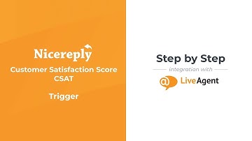 Setting up Nicereply CSAT trigger in LiveAgent