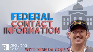 The Sourcing Toolbelt: Where to Find A Treasure Trove of Federal Employee Contacts
