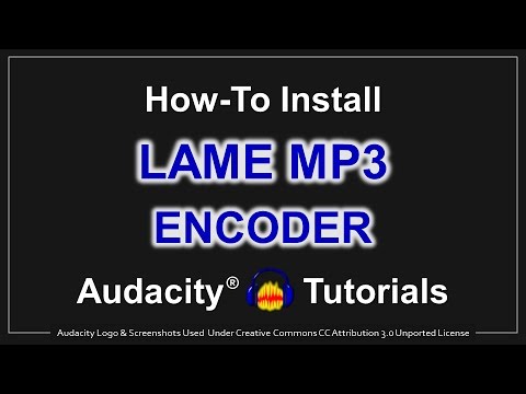 lame mp3 encoder per audacity