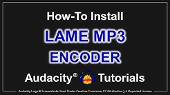 How to Install LAME MP3 Encoder in Audacity  - Durasi: 1:50. 