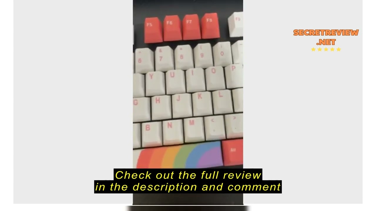 Review [SG Local Stock] Rainbow Keycaps | Cherry Profile | PBT Dye-Sub | Royal Kludge Tecware Keych