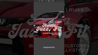 how I make custom bumper front Jazz/fit  #automobile #trending # #bumpers #shorts #fyp
