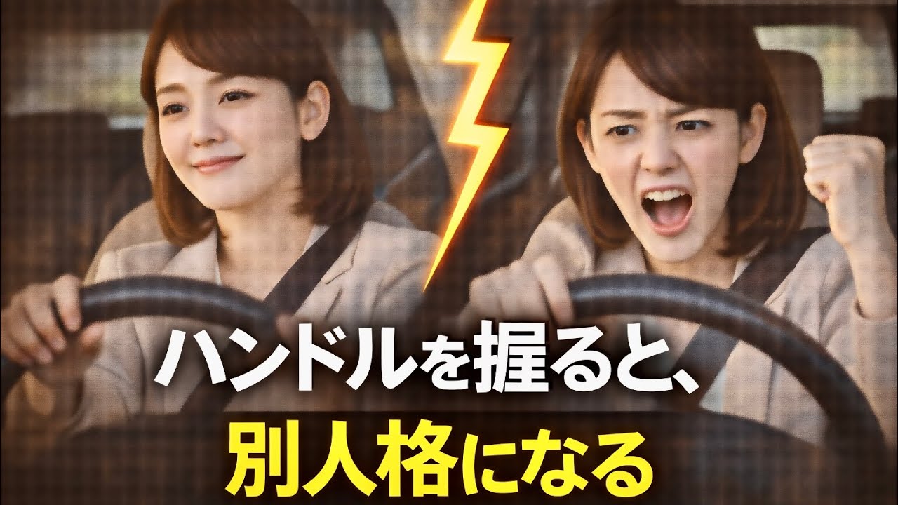 【脳科学】運転すると性格が変わる本当の理由｜ハンドルを握った瞬間に出る本性