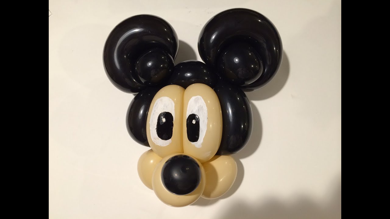 簡単 バルーンアート ミッキーマウス Balloon Art Mickey Mouse Youtube