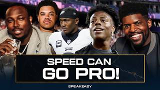 Streamer IShowSpeed EMBARRASSED Devonta Smith in flag football game! | The Speakeasy REACTS