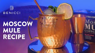 Moscow Mule Recipe with Benicci Pure Copper Mugs - Hammered and Handcrafted