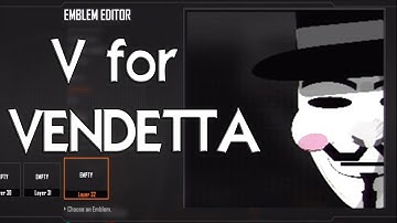 Black Ops 2 - V For Vendetta - ANONYMOUS Emblem Tutorial