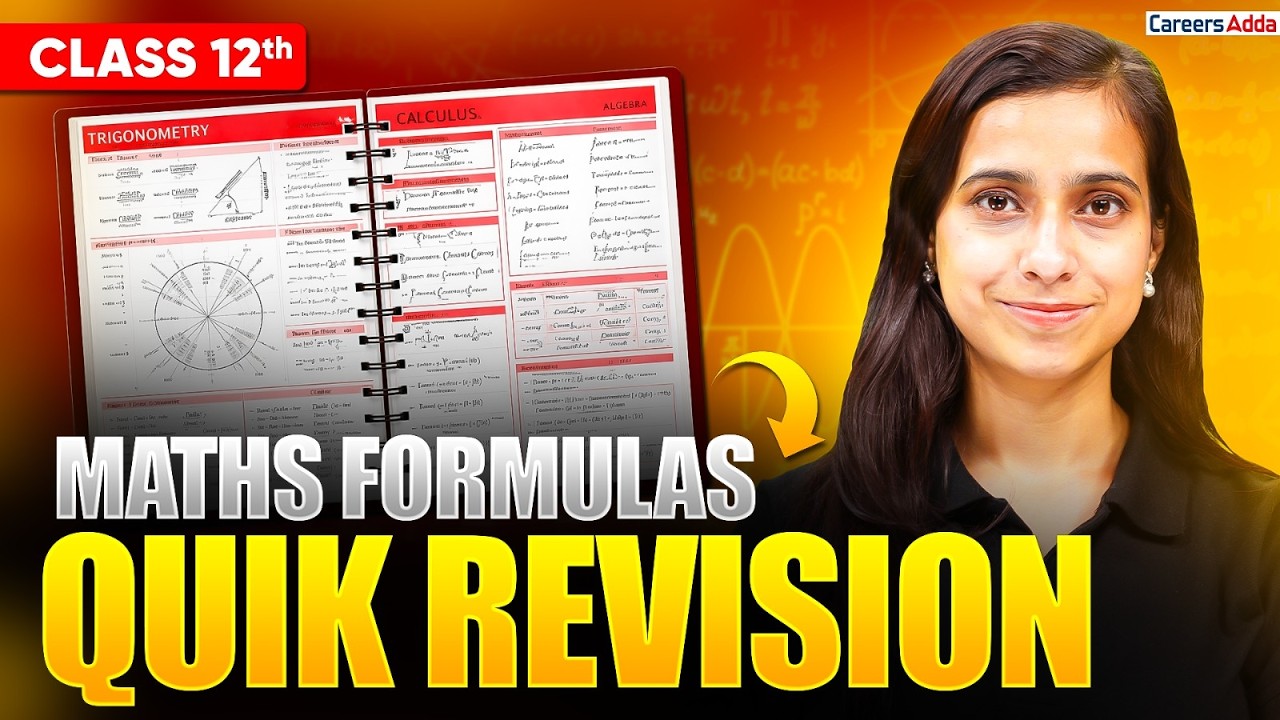 Class 12 Maths 2026 | Complete Maths Formulas Quick Revision 🔥 | Board Exam 2026