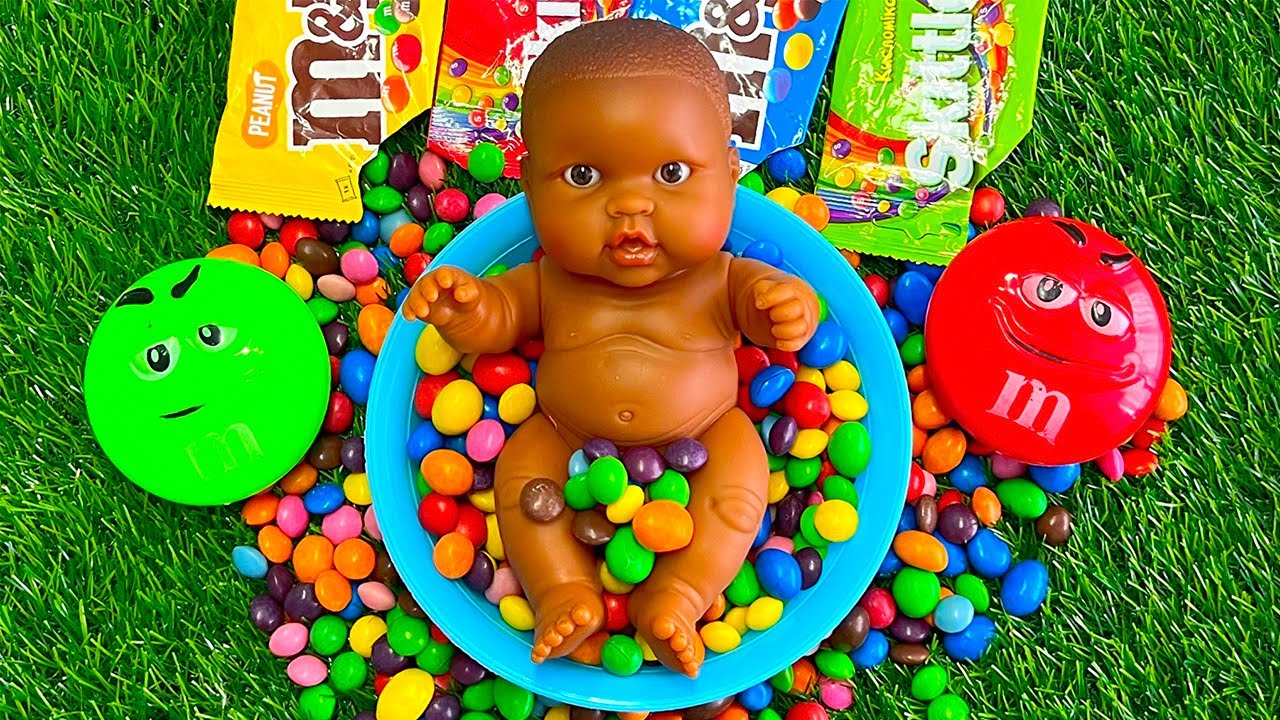 Oddly Satisfying Candy Mixing with Color Skittles ASMR - YouTube