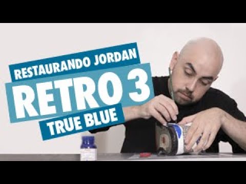 RESTAURANDO JORDAN RETRO 3 True Blue 👟✨ - YouTube