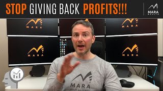 How to stop giving back PROFITS! | ASK A TRADER