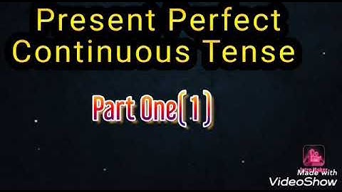 Present perfect continuous Tense Teacher Sameeco