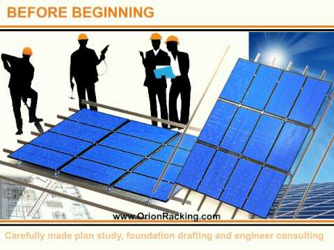 Orion Rack Serviceability Orion Racking System Venus Series Flat Mount System - YouTube