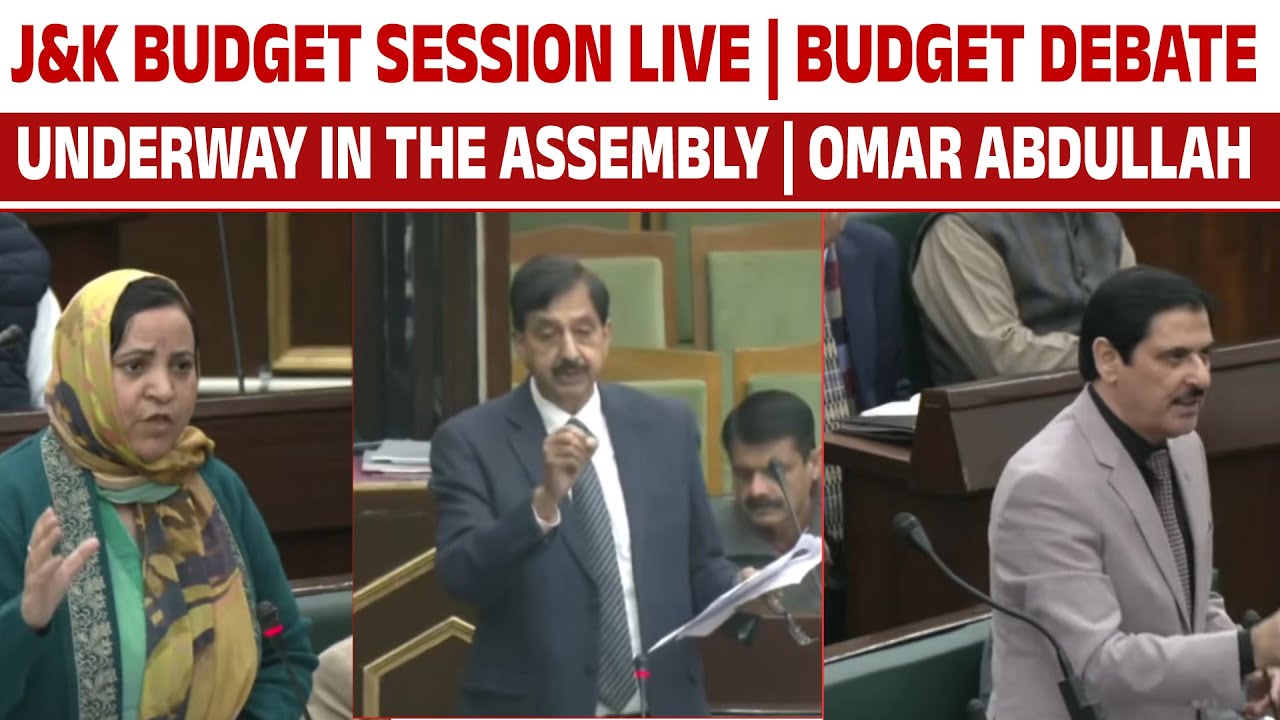 J&K Budget Session LIVE | Budget debate underway in the Assembly | Omar Abdullah