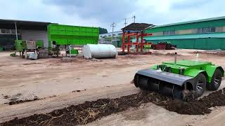 4-Wheel Autonomous Feed Pusher Robot Smart Dairy Farm Robot for Automatic Feed Pushing  Labor Saving