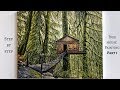 Tree House Forest STEP by STEP Acrylic Painting PT.1 (ColorByFeliks)