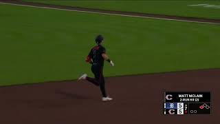 Matt McLain's 2nd home run of the 2026 season is a 2-run blast