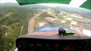 Approach to 0A9 in NE TN on a VFR day.