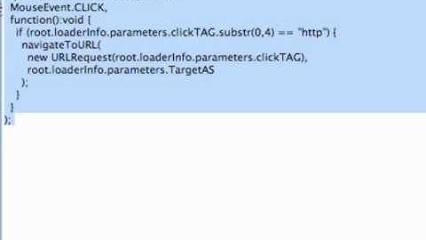AdSpeed Tutorial - Flash ClickTAG ActionScript3