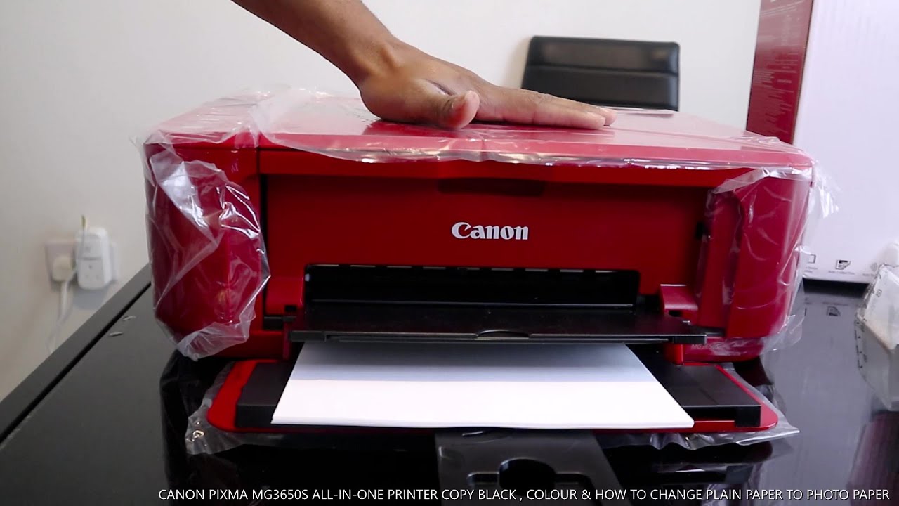 CANON PIXMA MG3650S 3 in 1 PRINTER COPY BLACK, COLOUR & HOW TO