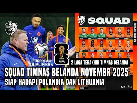 gk88 x astroslot777 - Skuad Timnas Belanda November 2025 || Persiapan 2 Laga Terakhir Kualifikasi Piala Dunia 2026