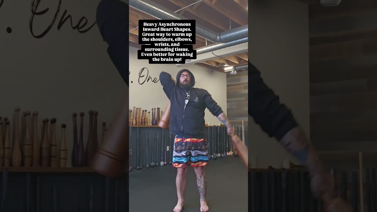 Clubs to warm up shoulders elbows and wrists 