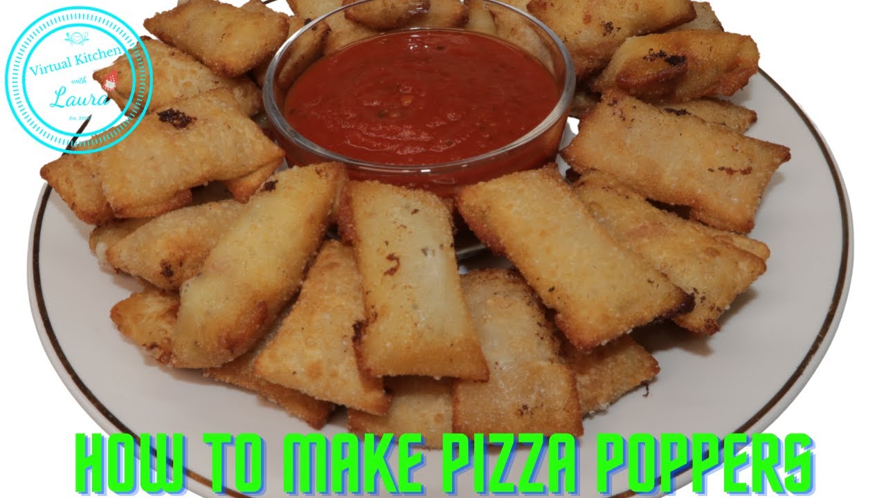 Pepperoni & Cheese Pizza Poppers Pockets Appetizers Recipe YouTube