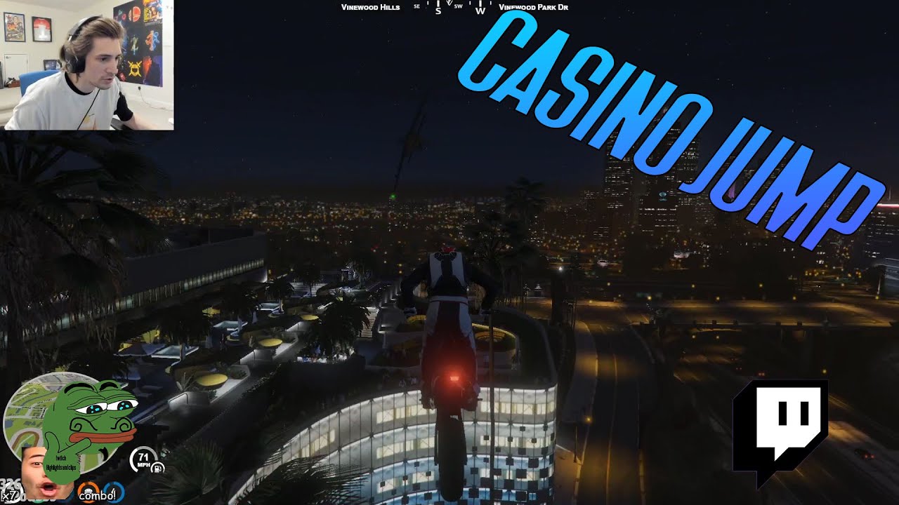 xQc casino jump successful  | GTA 5 RP No Pixel 3.0
