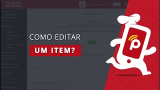 Como editar um item - Partiu Pedido