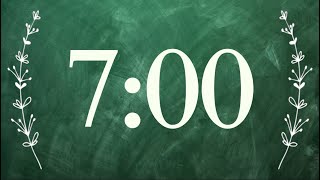 7 Minute Cute Green Chalkboard Timer (Silent)