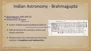 Multicultural Astronomy - Episode 56 - Indian Astronomy - Brahmagupta