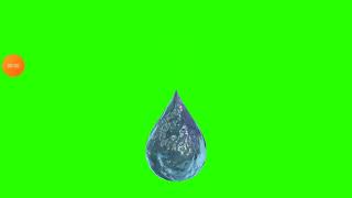 Water Drop Green Screen