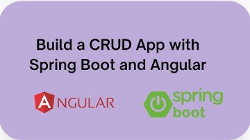 Build a CRUD App with Spring Boot and Angular in Under an Hour | Step by Step Guide #springboot