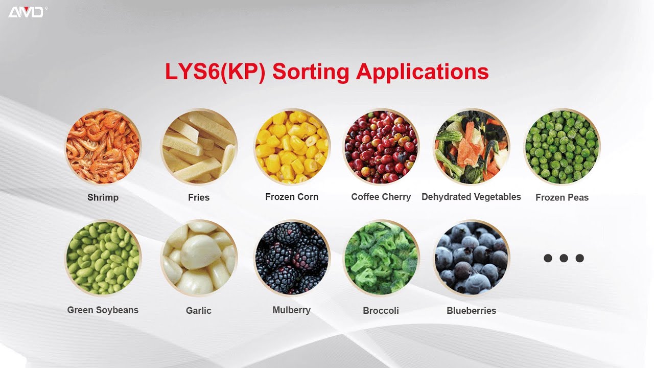 AMD® LY - Fresh & Frozen Food Sorting - Seafood, Frozen Fruits and Vegetables