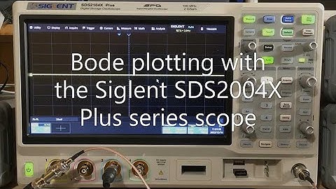 0008 - Bode plotting with the Siglent SDS2004X Plus series oscilloscope.