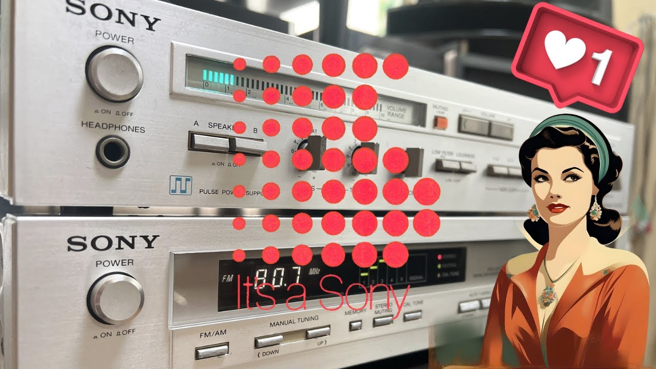 SONY TA-F55 & ST-J55】薄型で現代風なデザインのヴィンテージ
